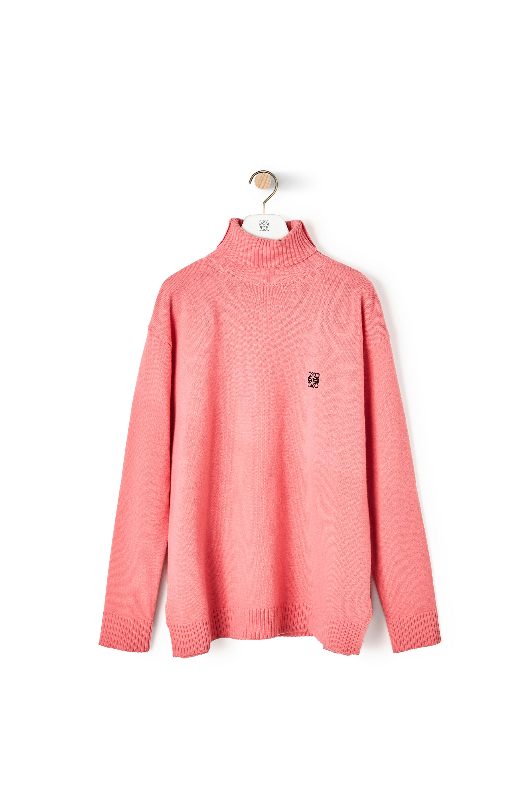 【SEAL限定商品】 Anagram embroidered LOEWE - Pink cashmere in sweater turtleneck トップス