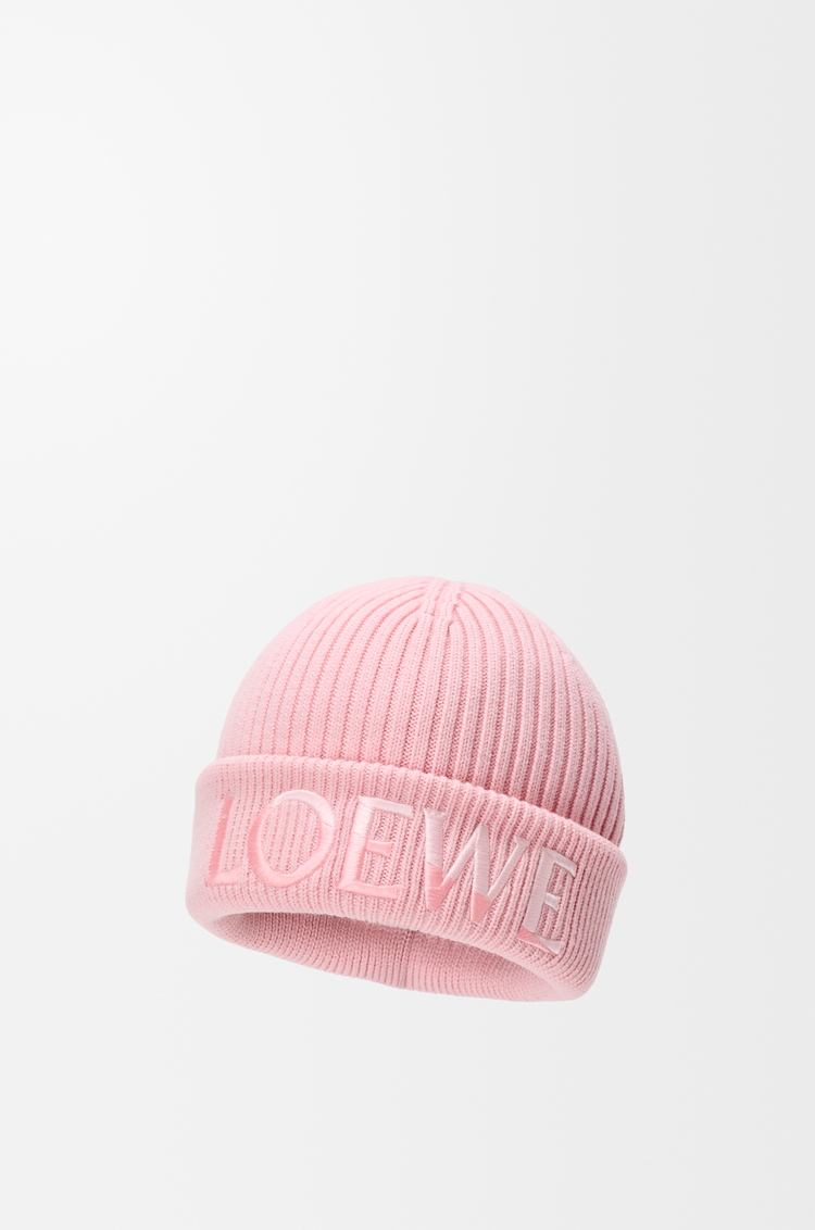 LOEWE Gorro LOEWE en lana Rosa Claro