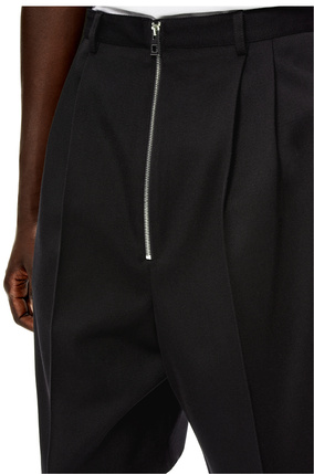 LOEWE Zip Bermuda shorts in wool Black plp_rd
