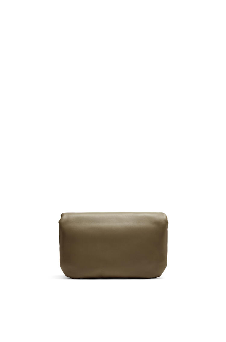 LOEWE Mini Puffer Goya bag in shiny nappa lambskin Dark Khaki Green