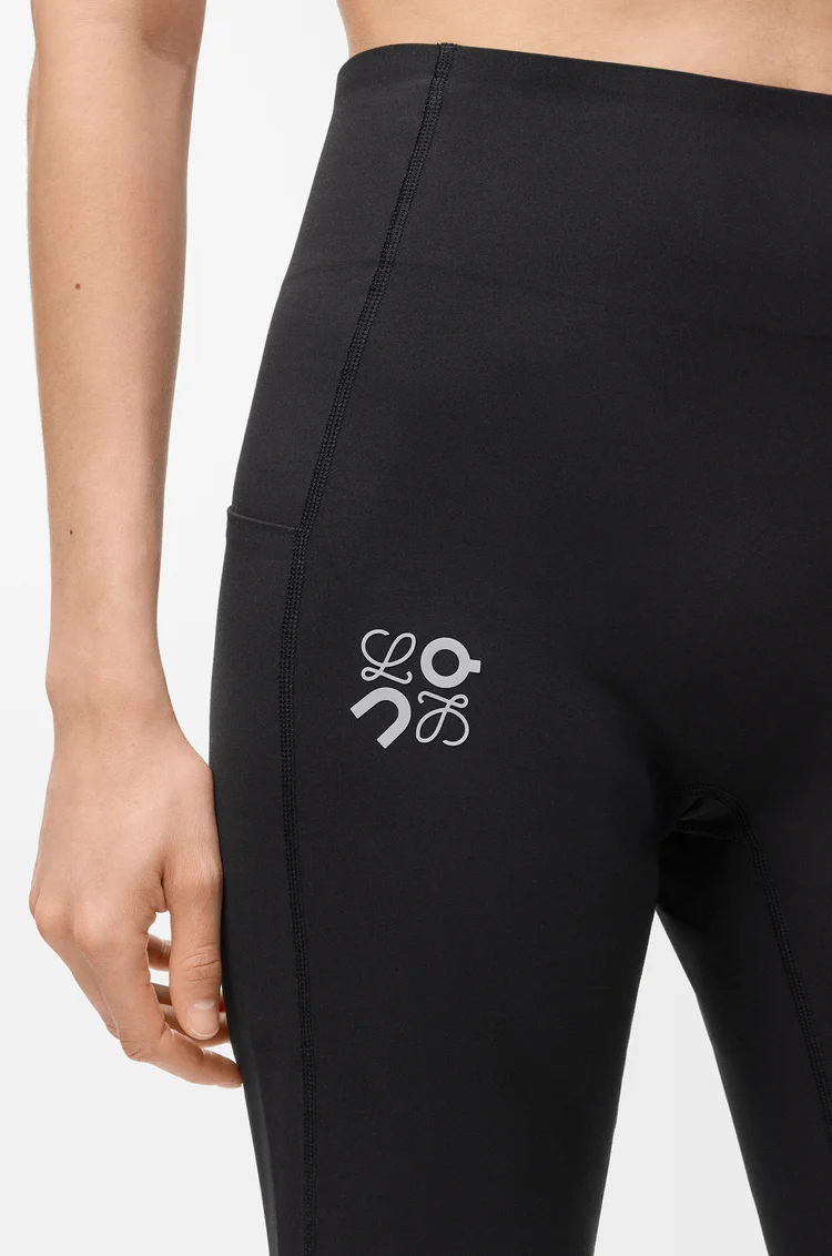 LOEWE Weiche Bootleg-Hose aus technischem Jersey Schwarz