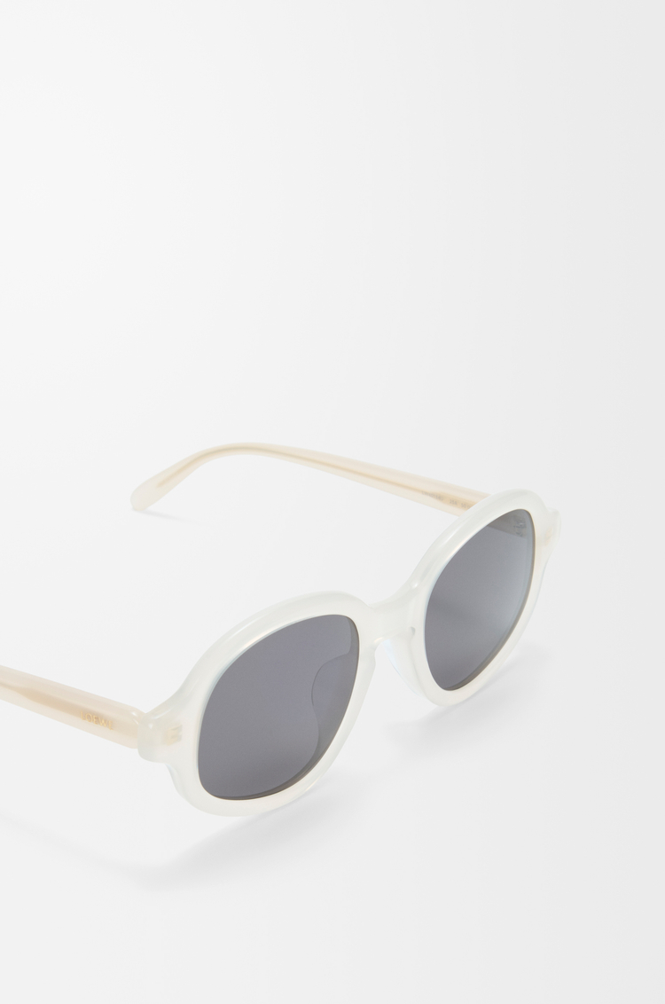 LOEWE Delta Slim sunglasses Milky Ivory