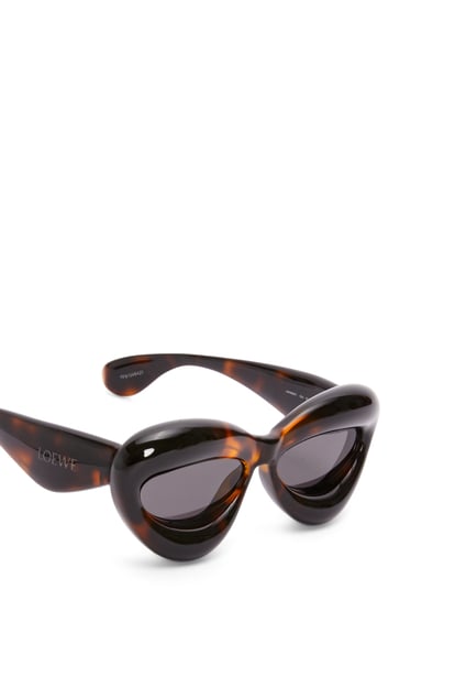 LOEWE Voluminöse Cateye-Sonnenbrille aus Nylon Havanna plp_rd
