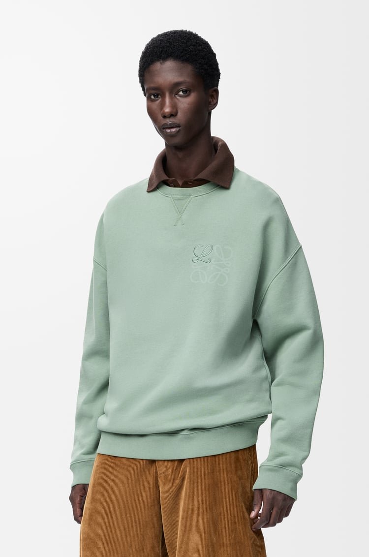 LOEWE Felpa Anagram in cotone Salvia