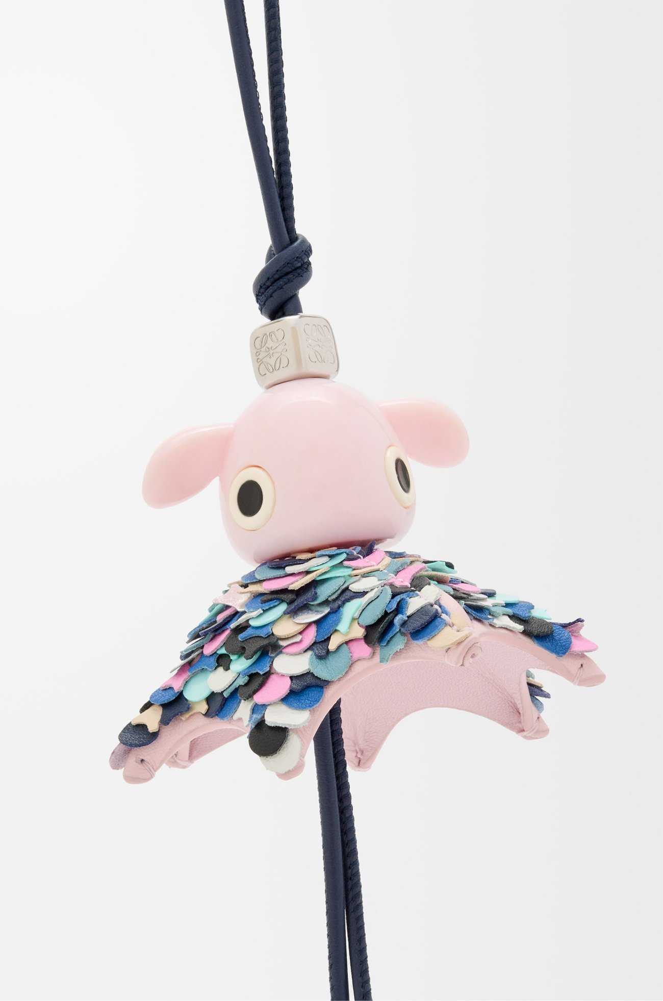 LOEWE パーティ パズ チャーム ネイビー/ライトピンク