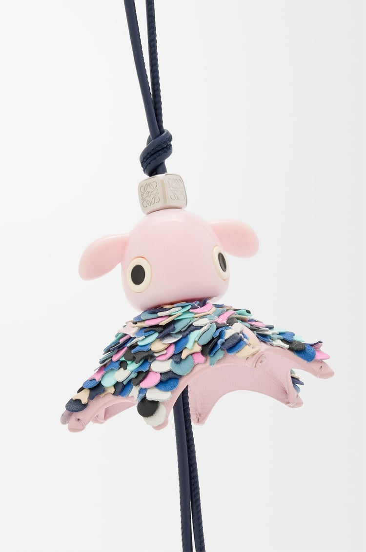 LOEWE パーティ パズ チャーム ネイビー/ライトピンク