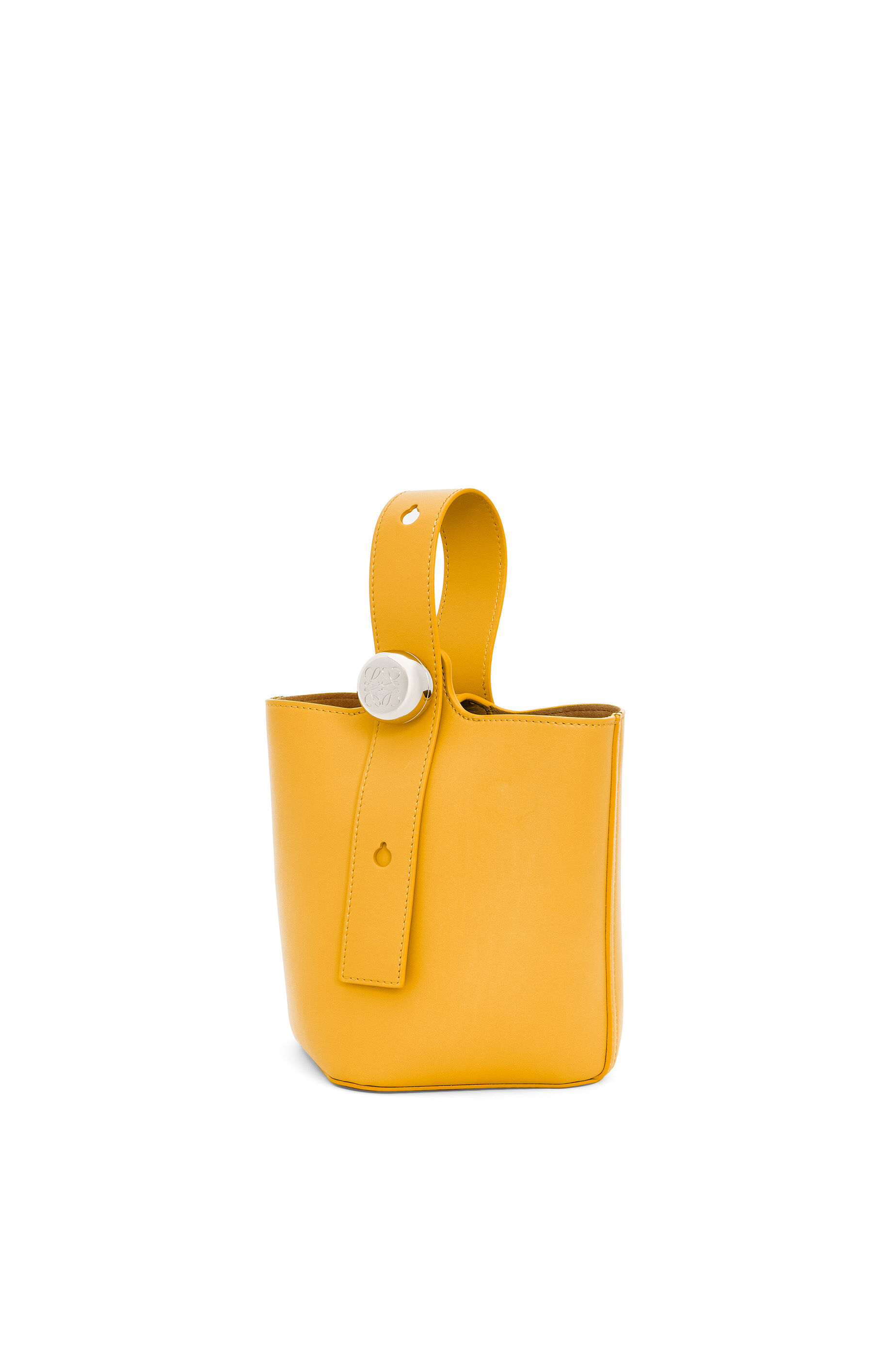 ペブル バケットバッグ ミニ（スムースカーフ） サンフラワー - LOEWE