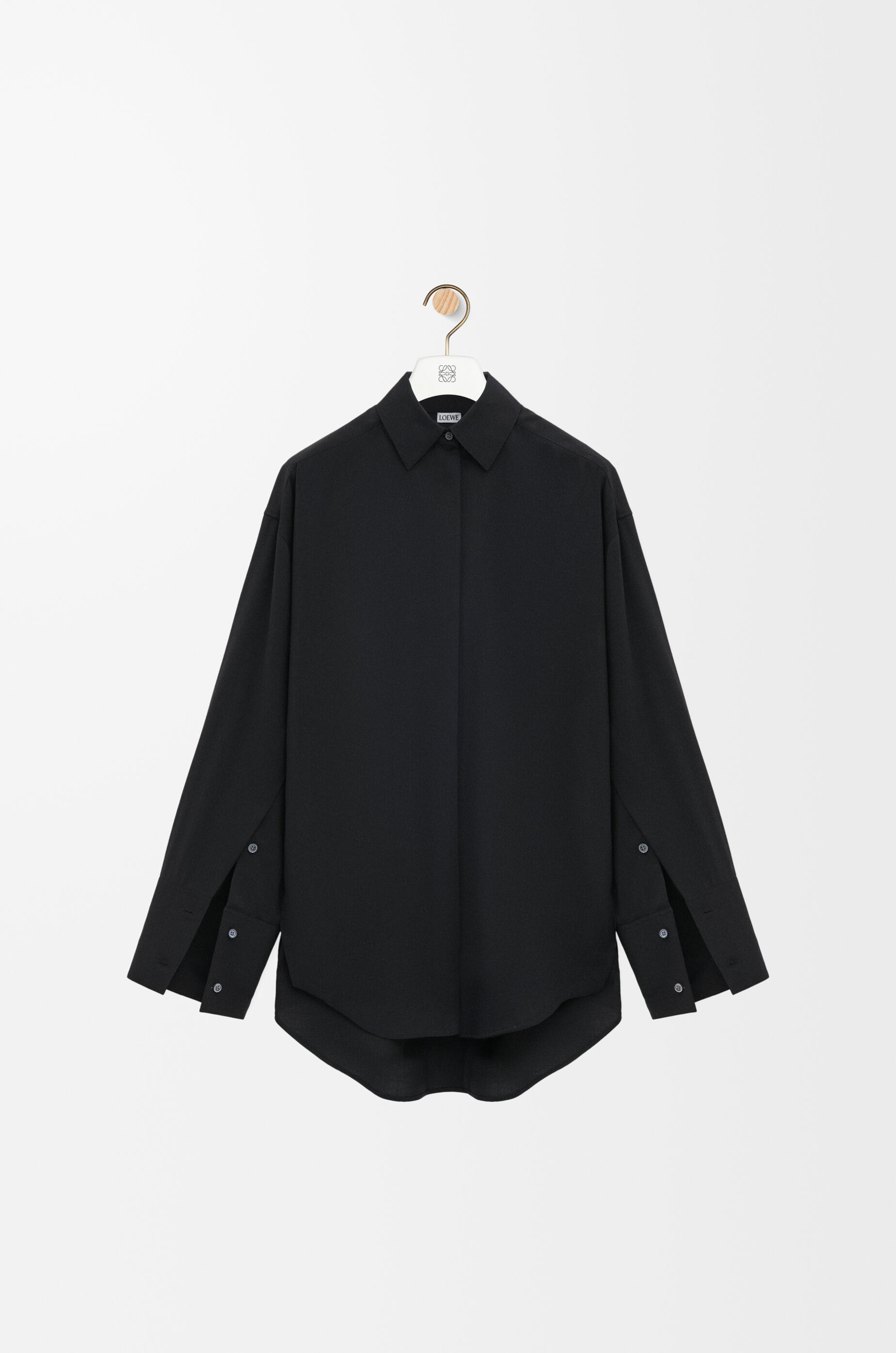 Shirt in wool Black - LOEWE