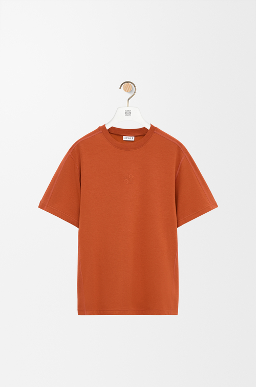 LOEWE T-shirt in technical jersey Dark Orange