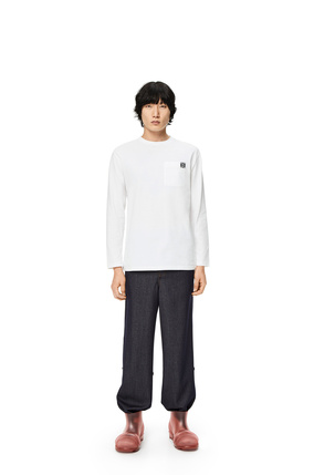 LOEWE Anagram long sleeve T-shirt in cotton White plp_rd