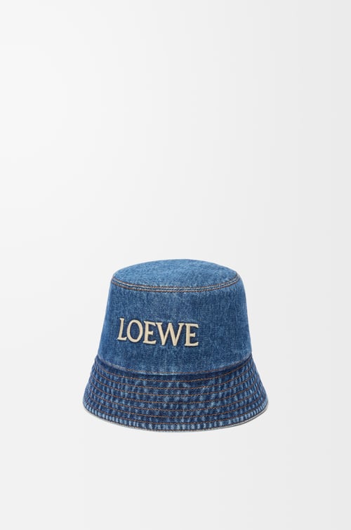 LOEWE Gorro de pescador LOEWE en denim Azul Vaquero