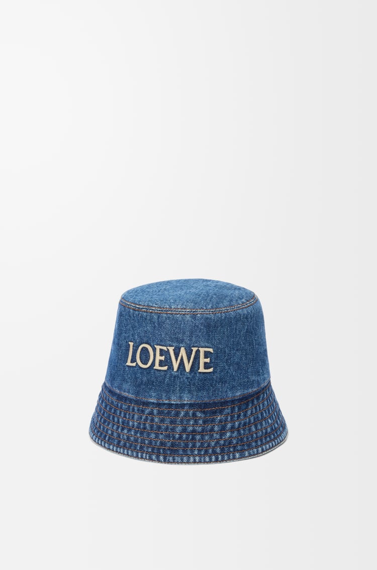 LOEWE LOEWE bucket hat in denim Denim Blue