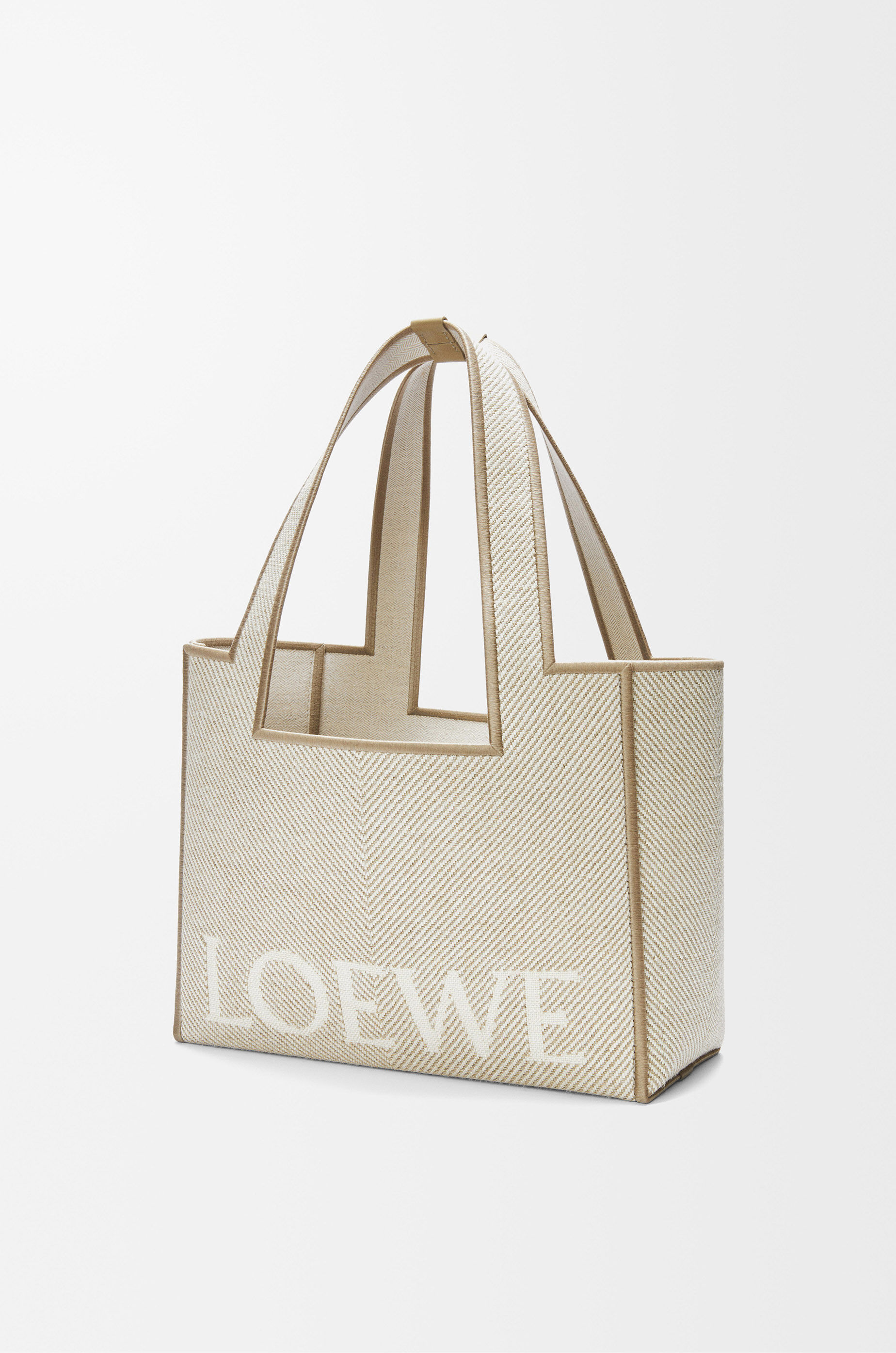 クッショントート スモール（キャンバス＆カーフ） イエロー - LOEWE