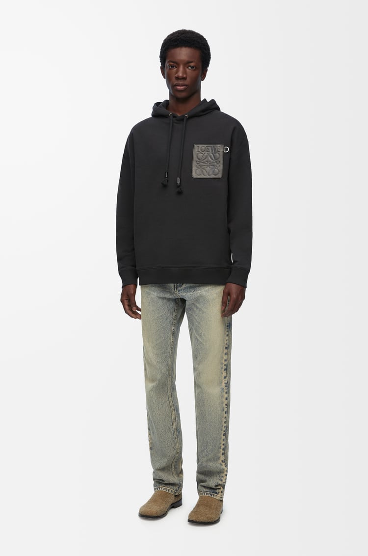 LOEWE Relaxed fit hoodie in cotton Black
