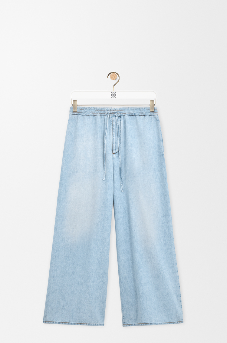 LOEWE Pantalón vaquero con cordón en denim Azul Lavado