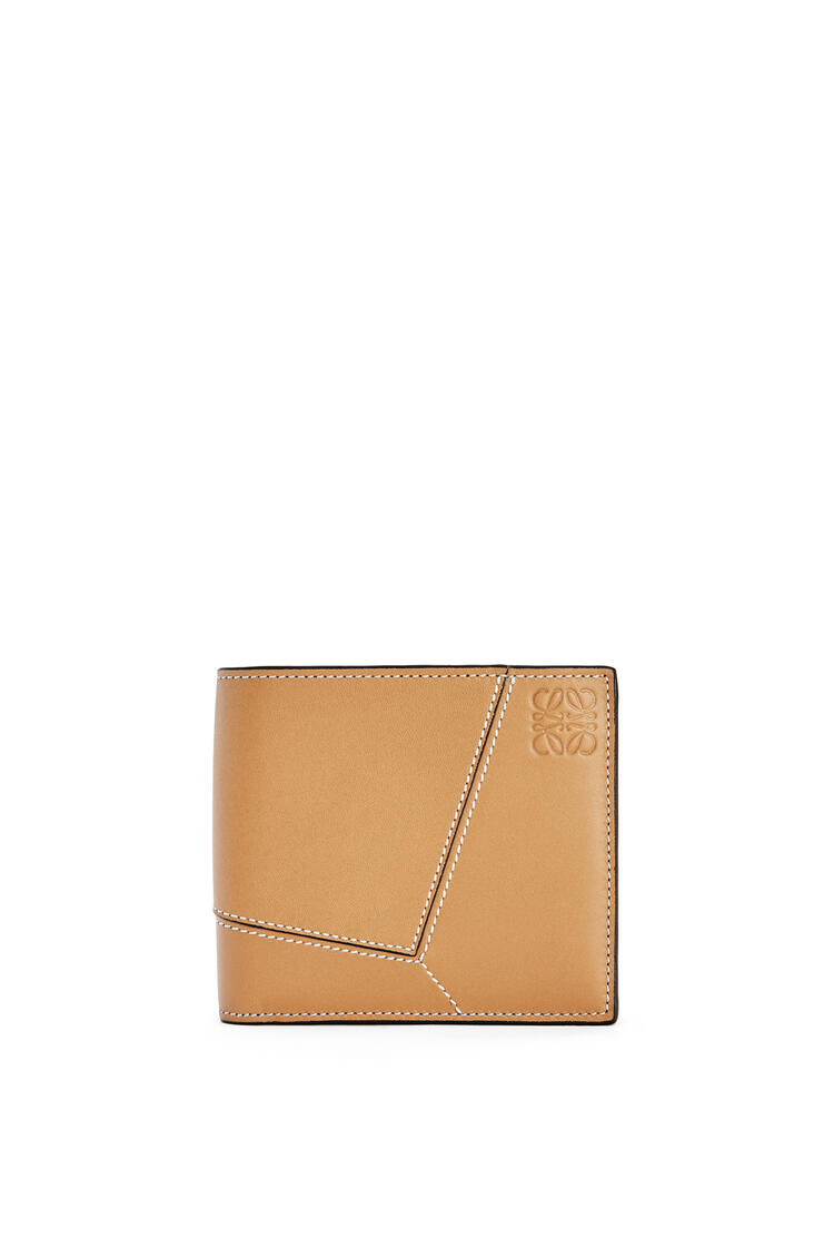 LOEWE Puzzle stitches bifold wallet in smooth calfskin Light Caramel pdp_rd