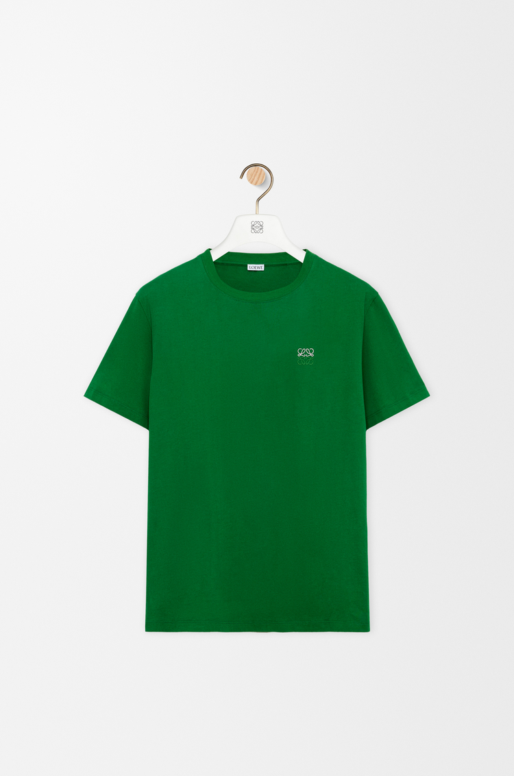 LOEWE Camiseta de corte regular en algodón Verde