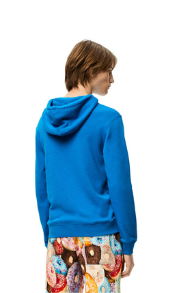 LOEWE Anagram tonal hoodie in cotton Dark Turquoise