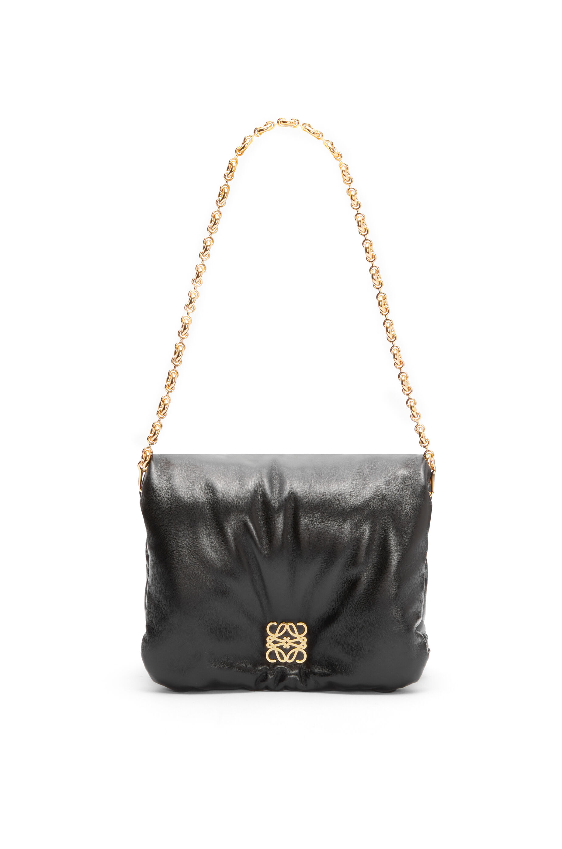 LOE MINI PUFFER GOYA 23 BAG IN BLACK NAPPA LAMBSKIN main image 1