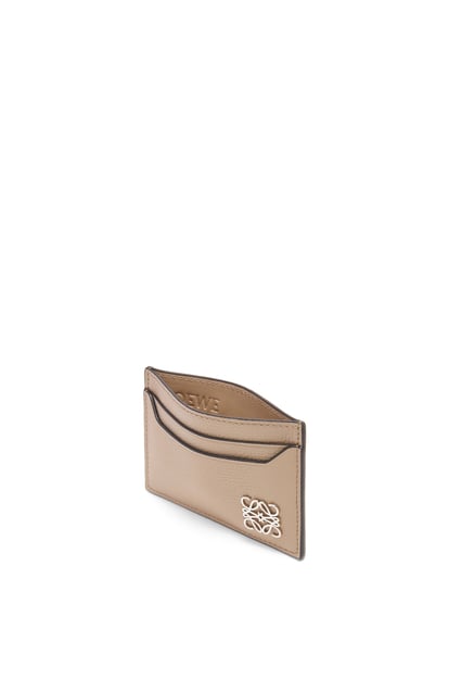 LOEWE Anagram plain cardholder in pebble grain calfskin Sand plp_rd