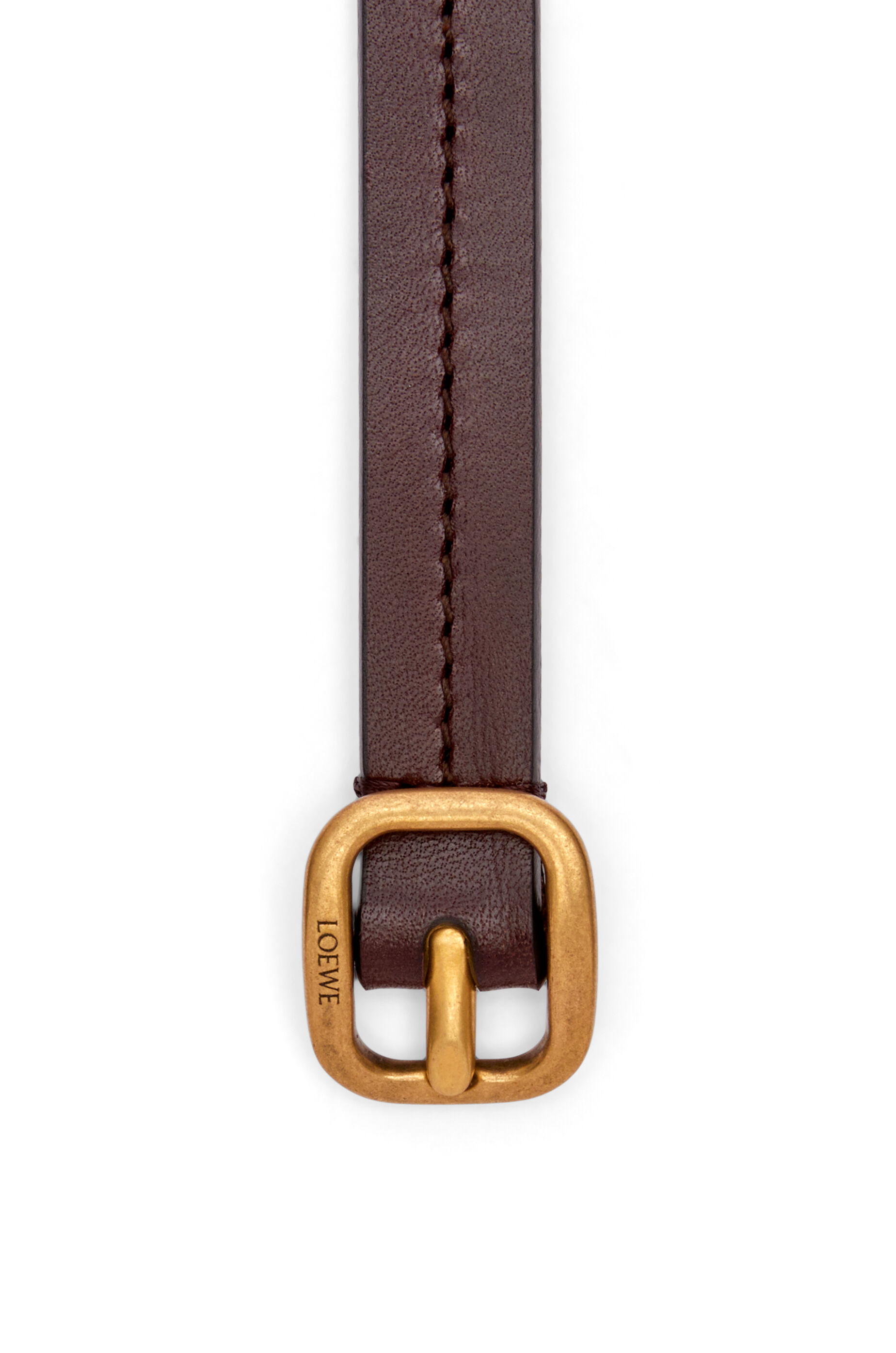 ラウンド ソフト ベルト（クラシックカーフ） ダークブラウン - LOEWE