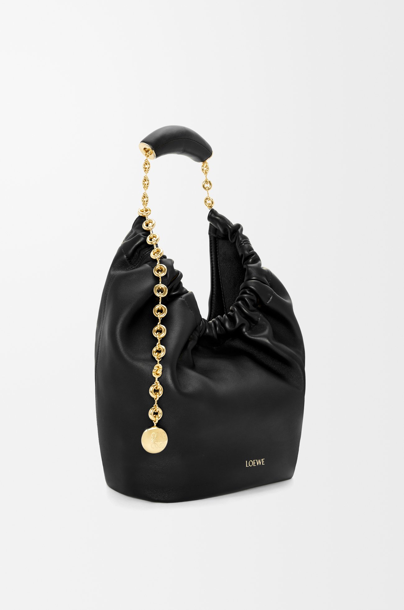 LOEWE Bolso Squeeze pequeño en piel napa de cordero Negro