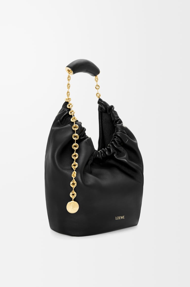LOEWE Small Squeeze bag in mellow nappa lambskin Black