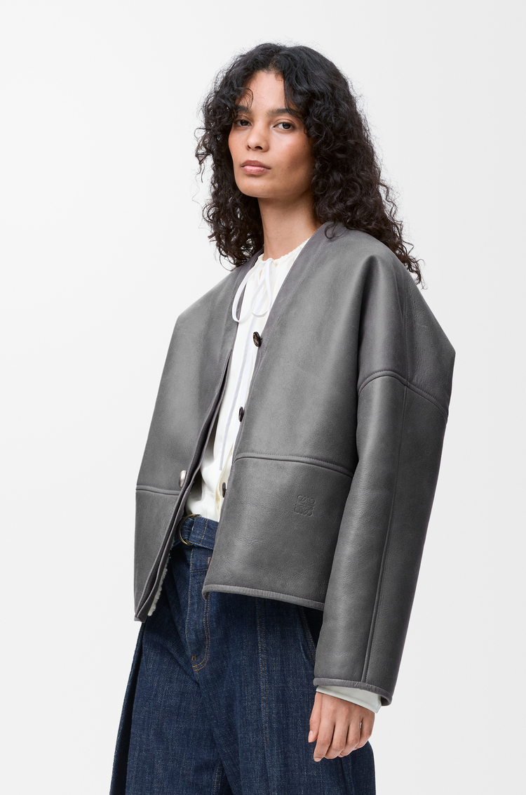 LOEWE ペブル カーディガン（シアリング） ライトグレー