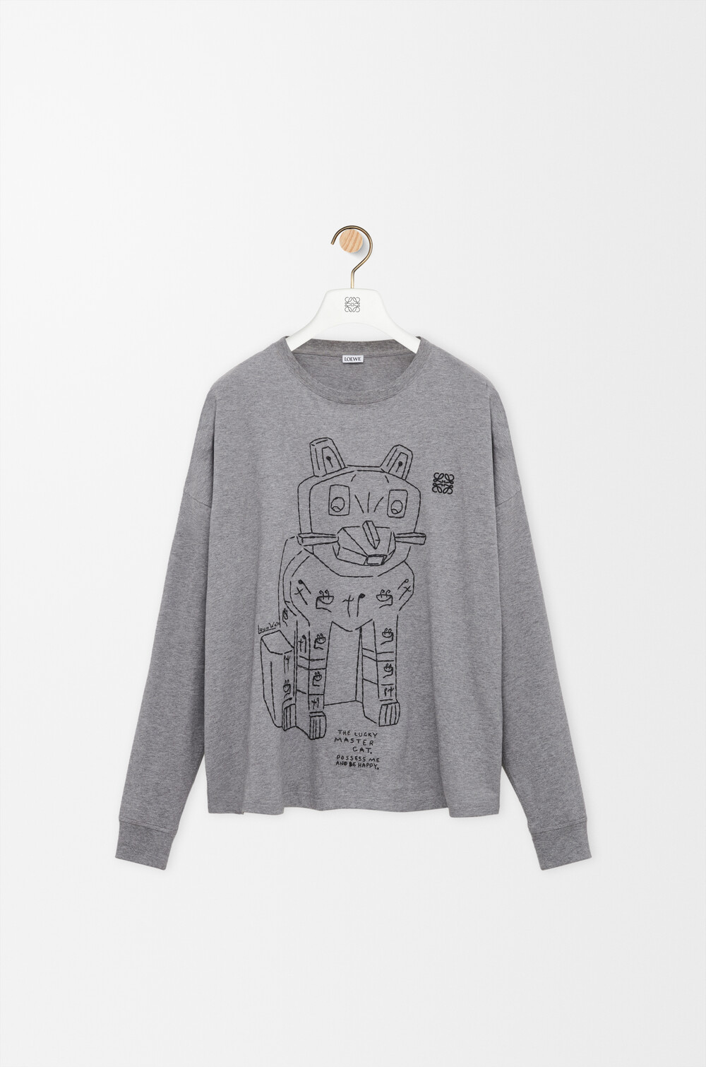 ロングスリーブ Tシャツ（コットン） グレー - ロエベ 日本 公式サイト