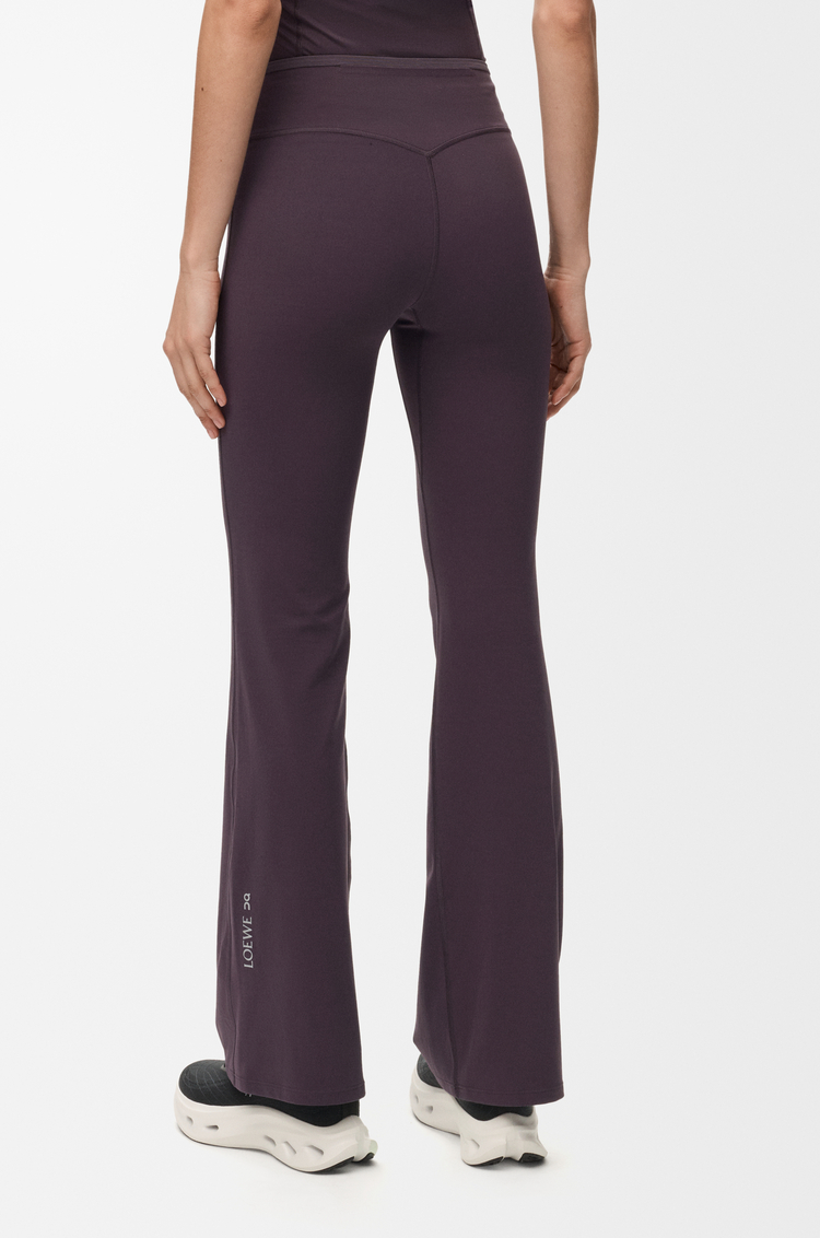 LOEWE Bootleg trousers in stretch jersey Purple