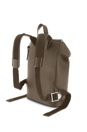 LOEWE Slim Goya Backpack in soft grained calfskin Dark Moss plp_rd
