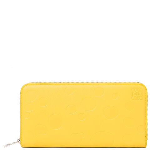 LOEWE Zip Around Wallet Cheese Yellow/Palladium LOEWE Zip Around Wallet Cheese Yellow/Palladium all
