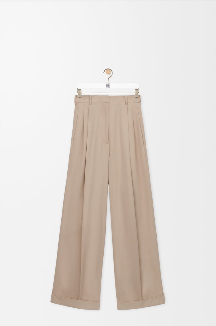 LOEWE Hose aus Baumwolle Beige