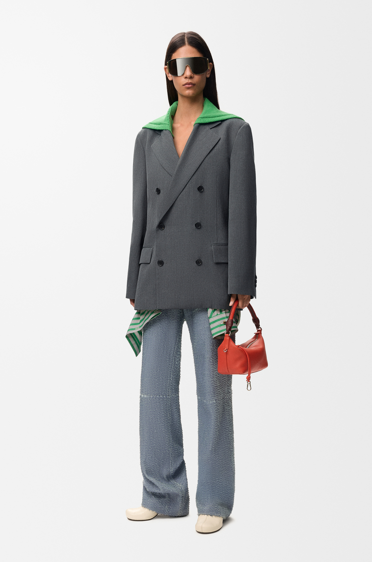 LOEWE Veste en laine Charbon Chiné