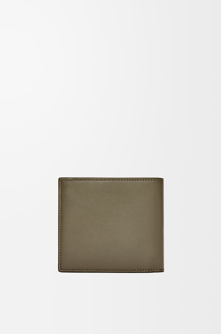 LOEWE Bifold wallet in satin calfskin Khaki Green