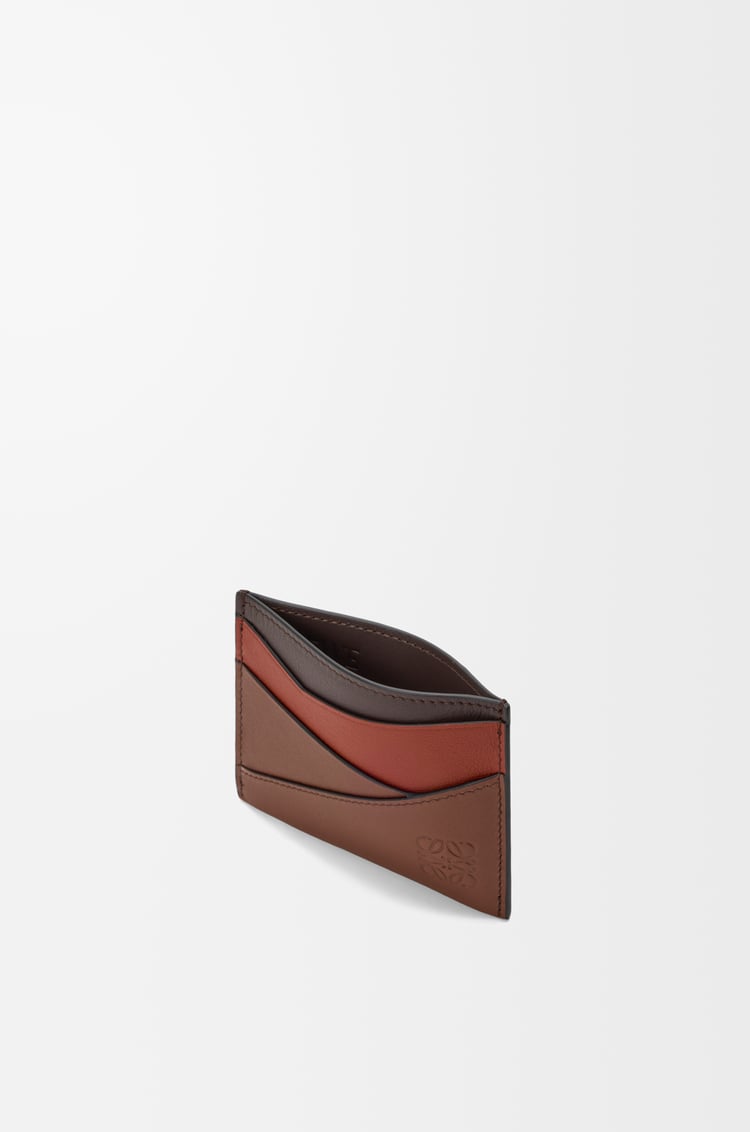 LOEWE パズル プレーン カードホルダー（クラシックカーフ） チョコレート/トメット
