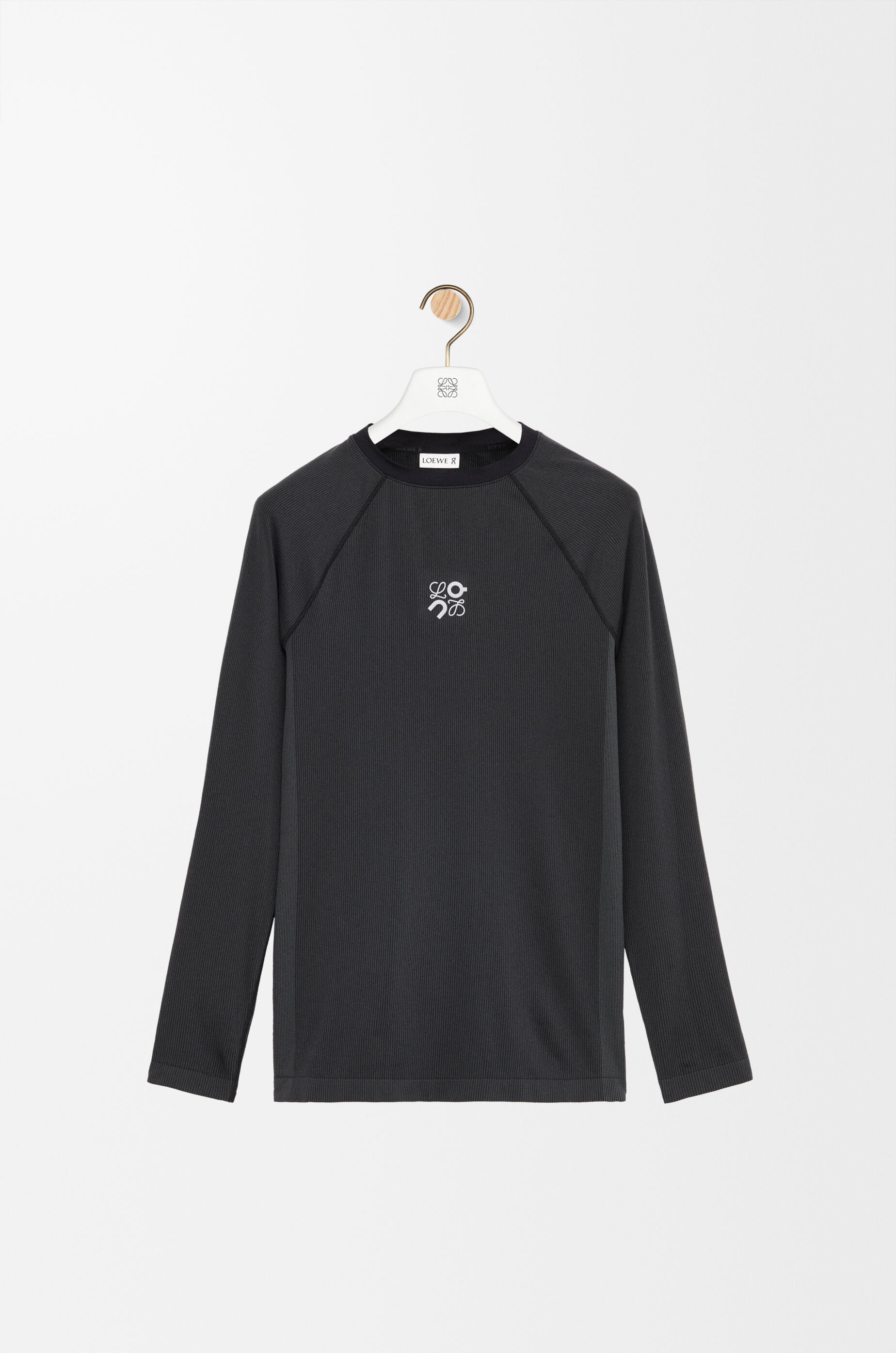 ロングスリーブ トップス（テクニカルジャージー） ブラック - LOEWE