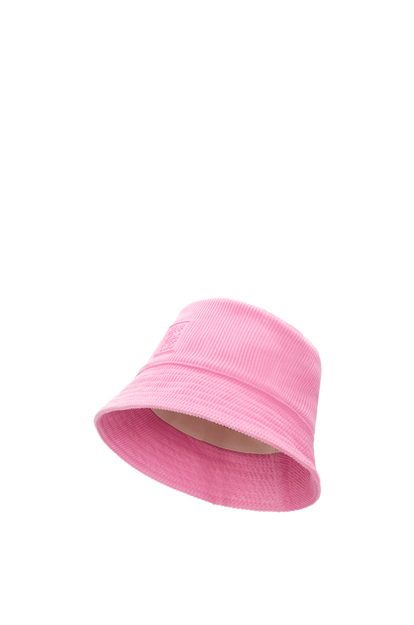 LOEWE Patch bucket hat in corduroy Pink plp_rd