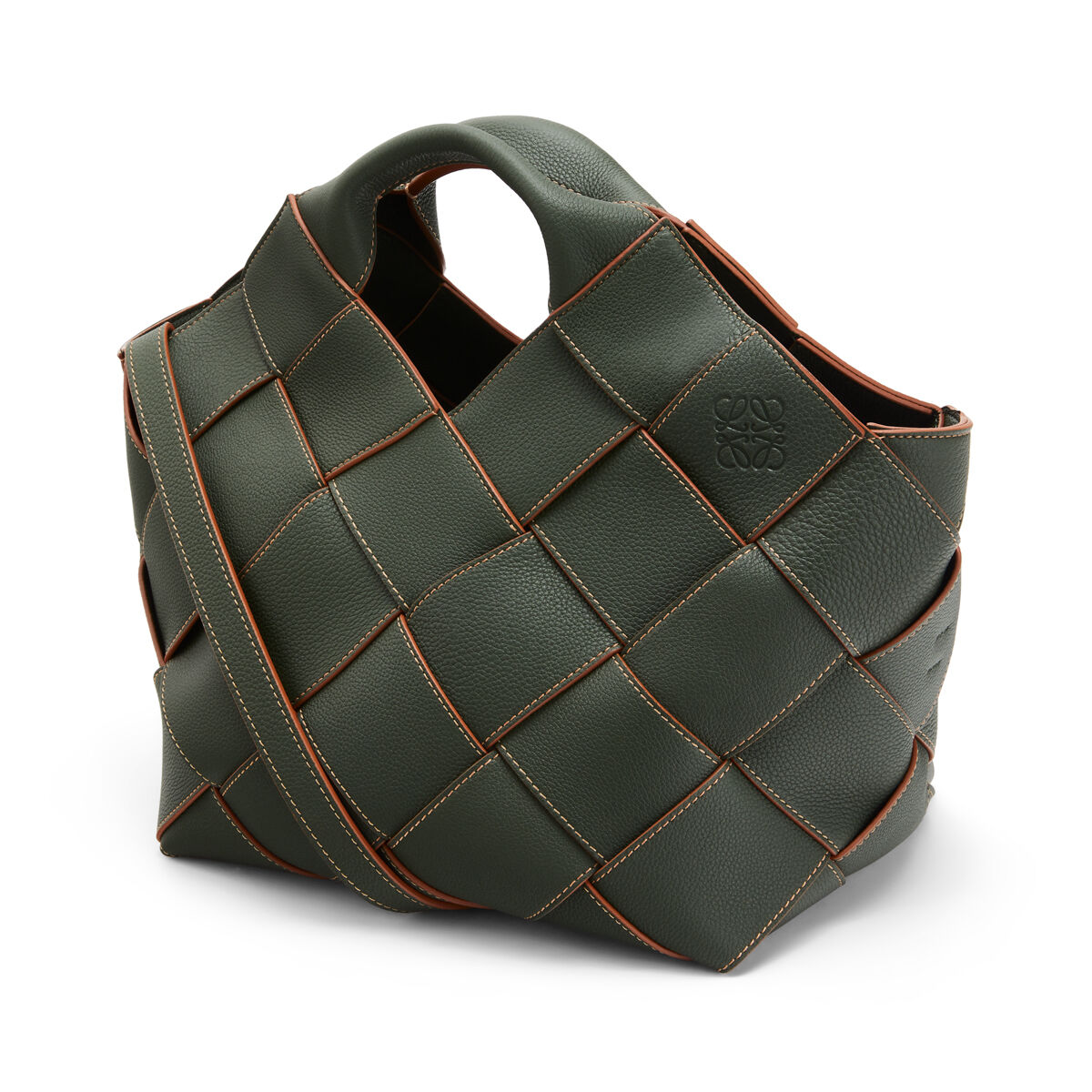 Woven Basket Bag Vintage Khaki LOEWE