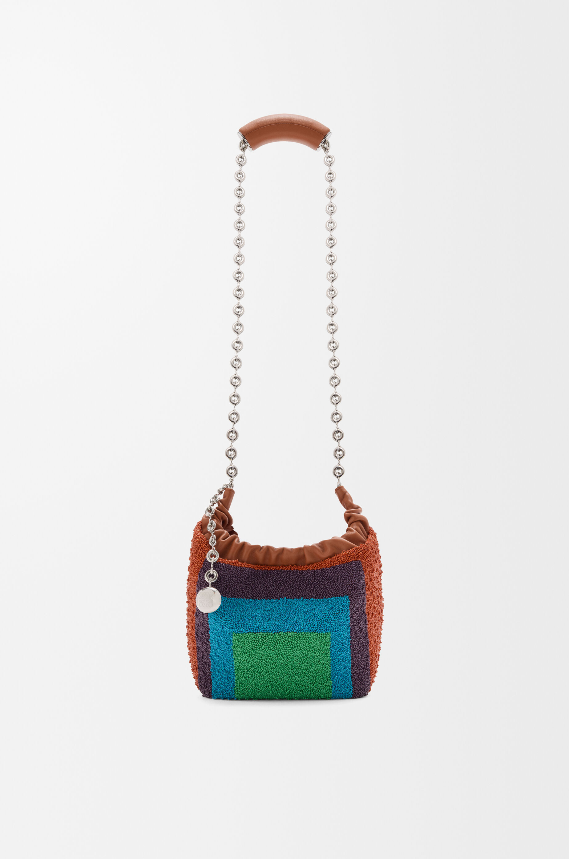 Mini Squeeze bag in beaded leather Multicolor - LOEWE USA Official