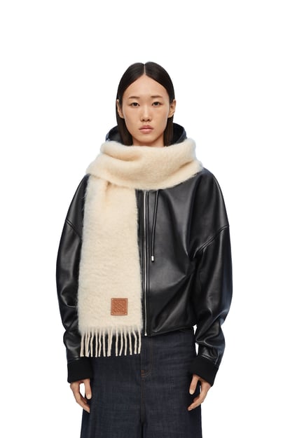 LOEWE Scarf in mohair and wool White plp_rd