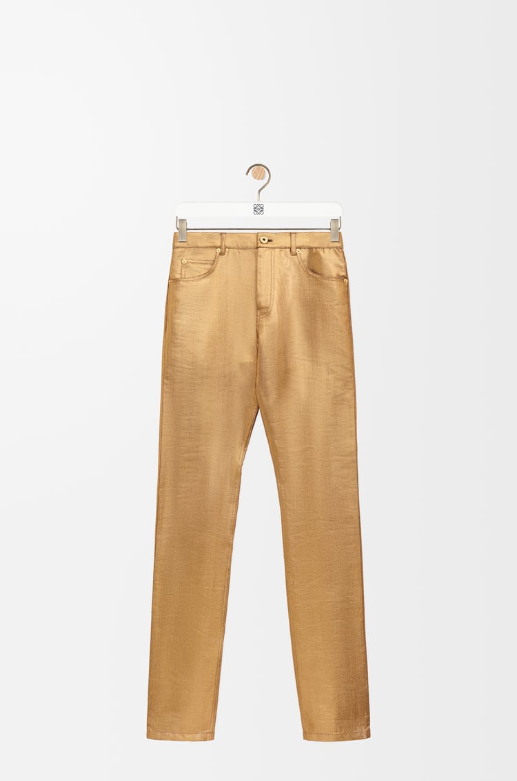 LOEWE Trousers in technical satin Gold
