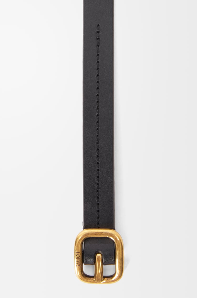 LOEWE Rounded soft belt in classic calfskin Black