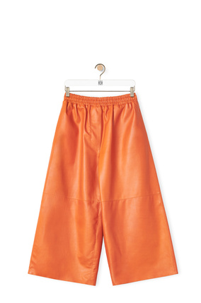 LOEWE Cropped trousers in nappa Orange plp_rd