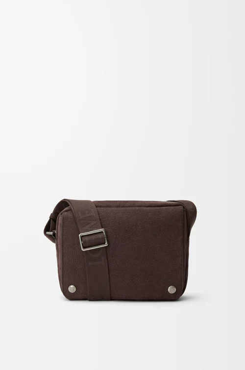 LOEWE ペブル メッセンジャーバッグ ミディアム（グレインヌバック） ダークブラウニー