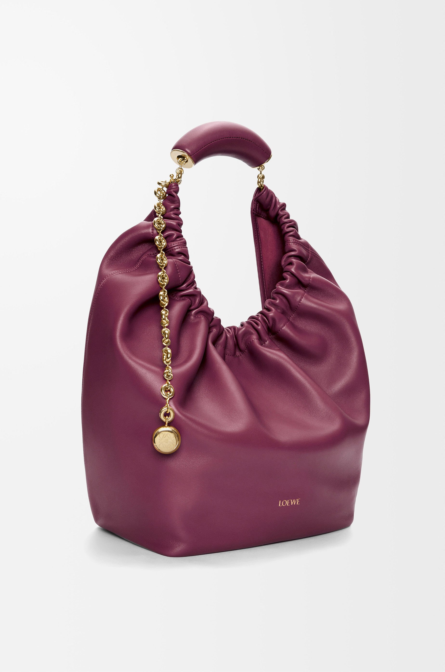 （お得な特別割引価格） Squeeze Medium bag LOEWE - Red lambskin nappa mellow in チャーム