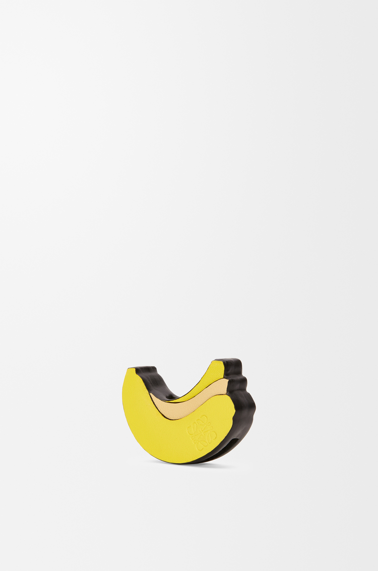LOEWE Dado Banana en piel de ternera clásica Amarillo