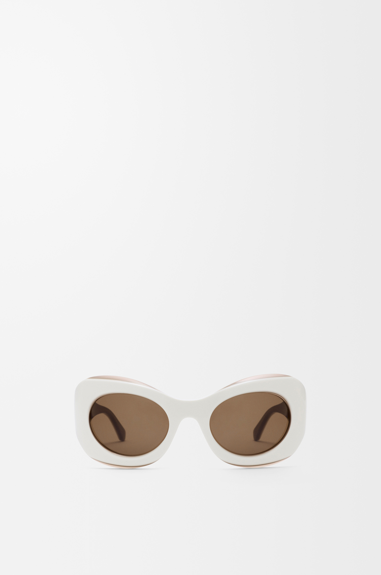 LOEWE Sierra 蝴蝶造型太阳镜 白色