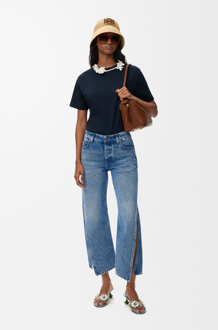 LOEWE Pantalón en denim Azul Medio