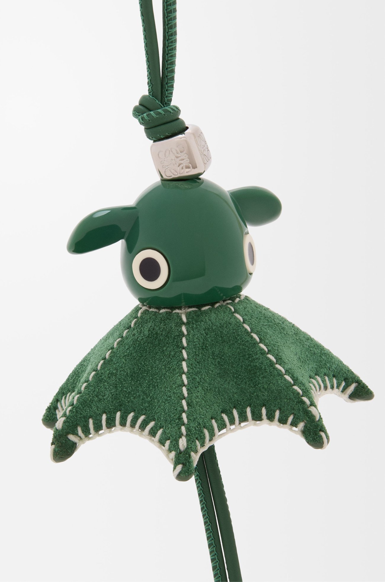LOEWE Varsity Puzz charm Green